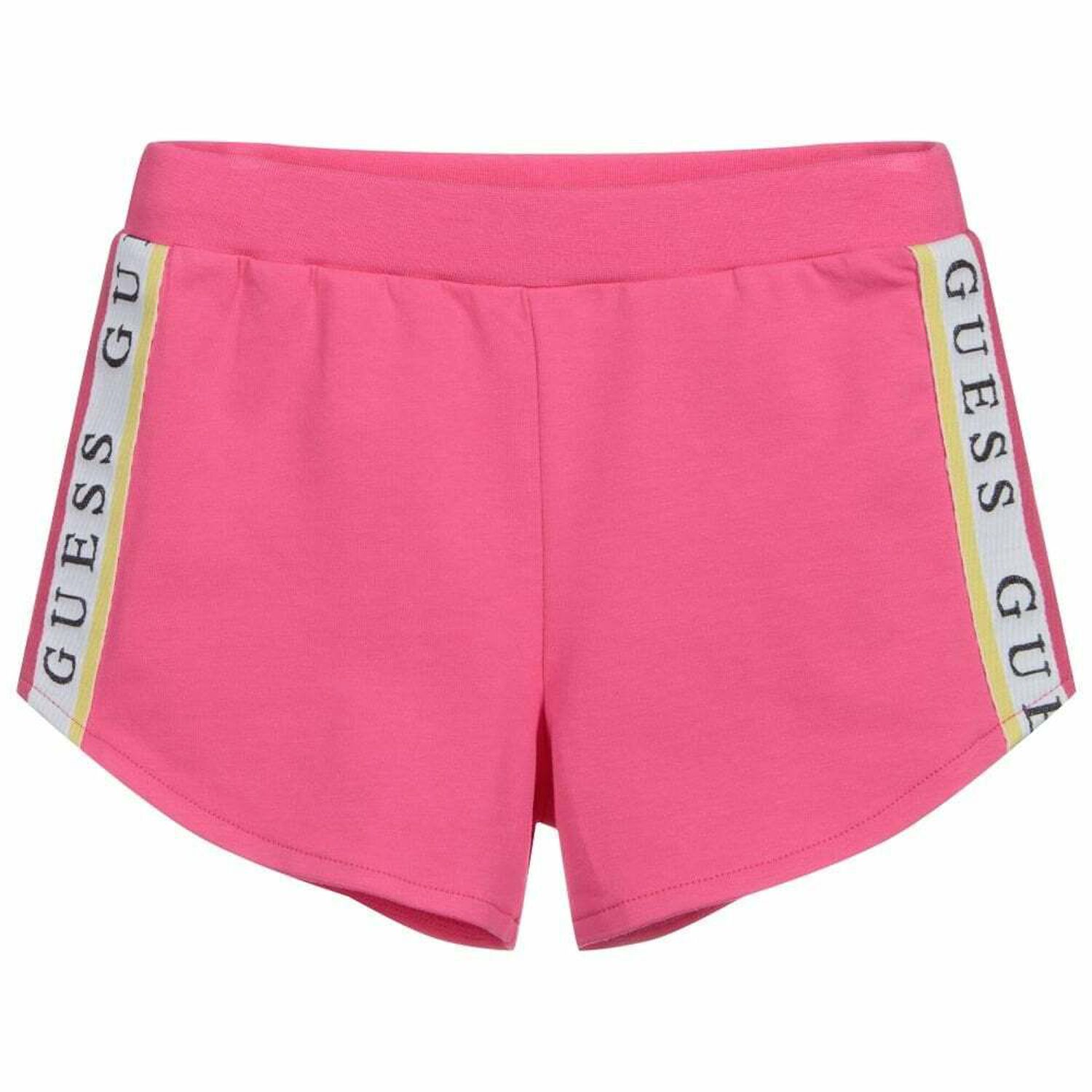 Girls Pink Logo Shorts, 1, hi-res