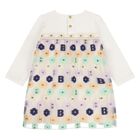 Younger Girls Ivory Logo Floral Dress, 1, hi-res