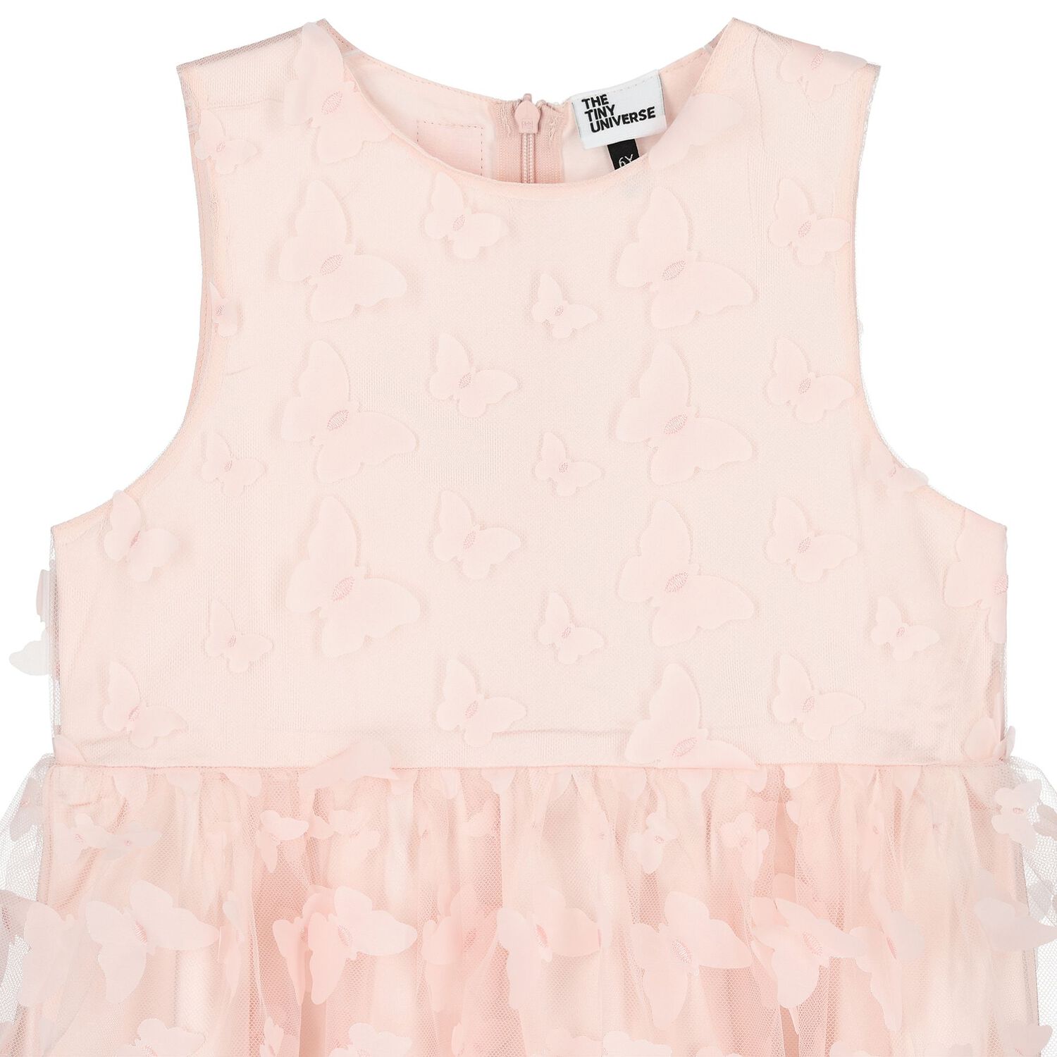 Girls Pink Butterfly Dress, 1, hi-res image number null