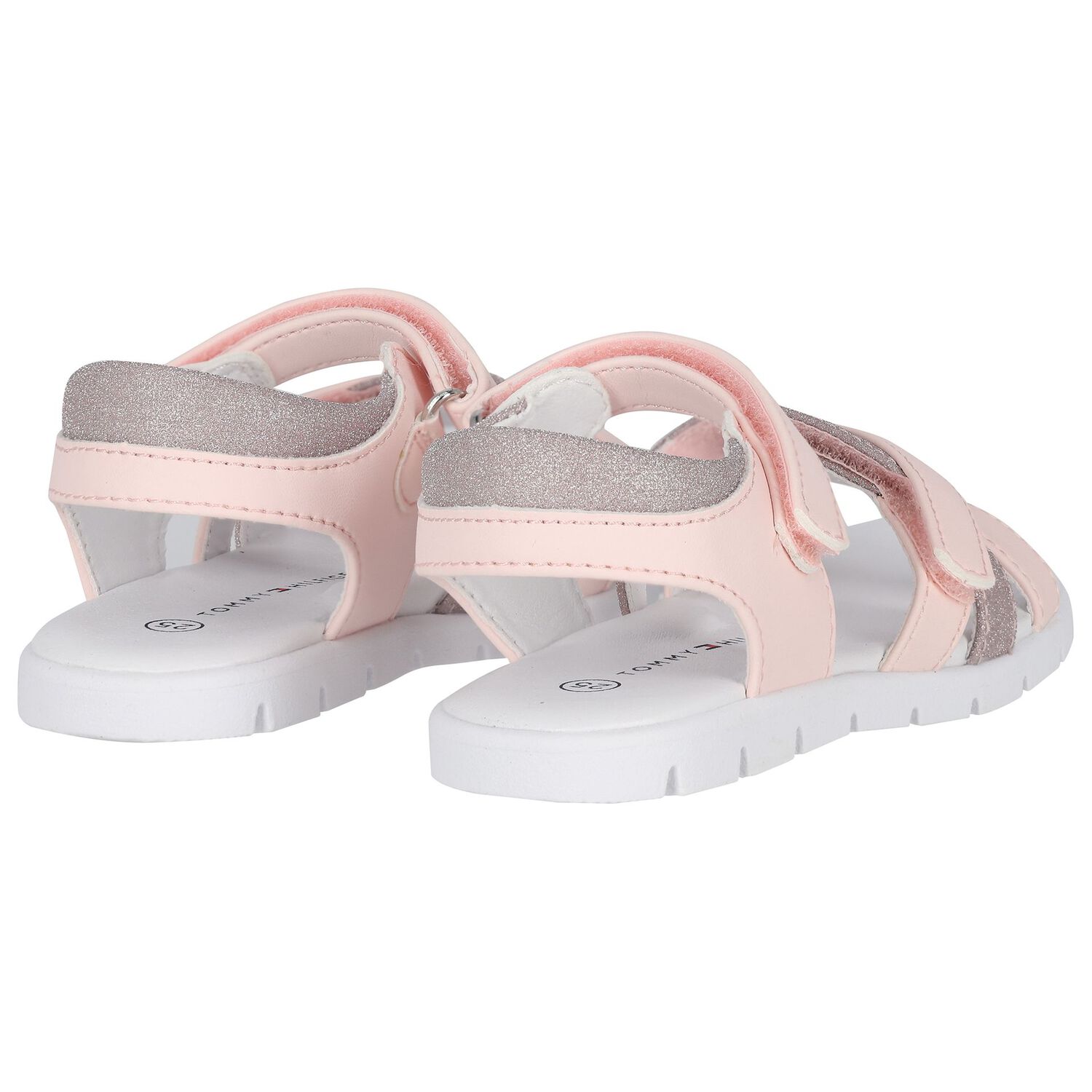 Girls Pink Logo Sandals, 1, hi-res image number null