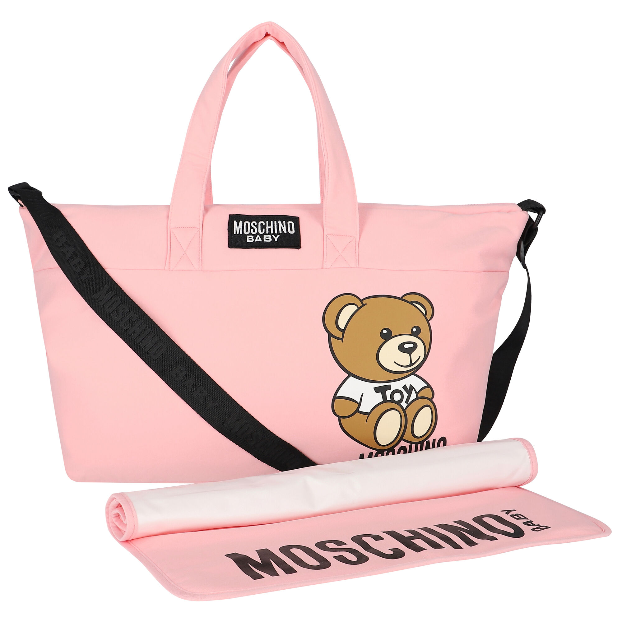 Pink moschino baby 2025 bag