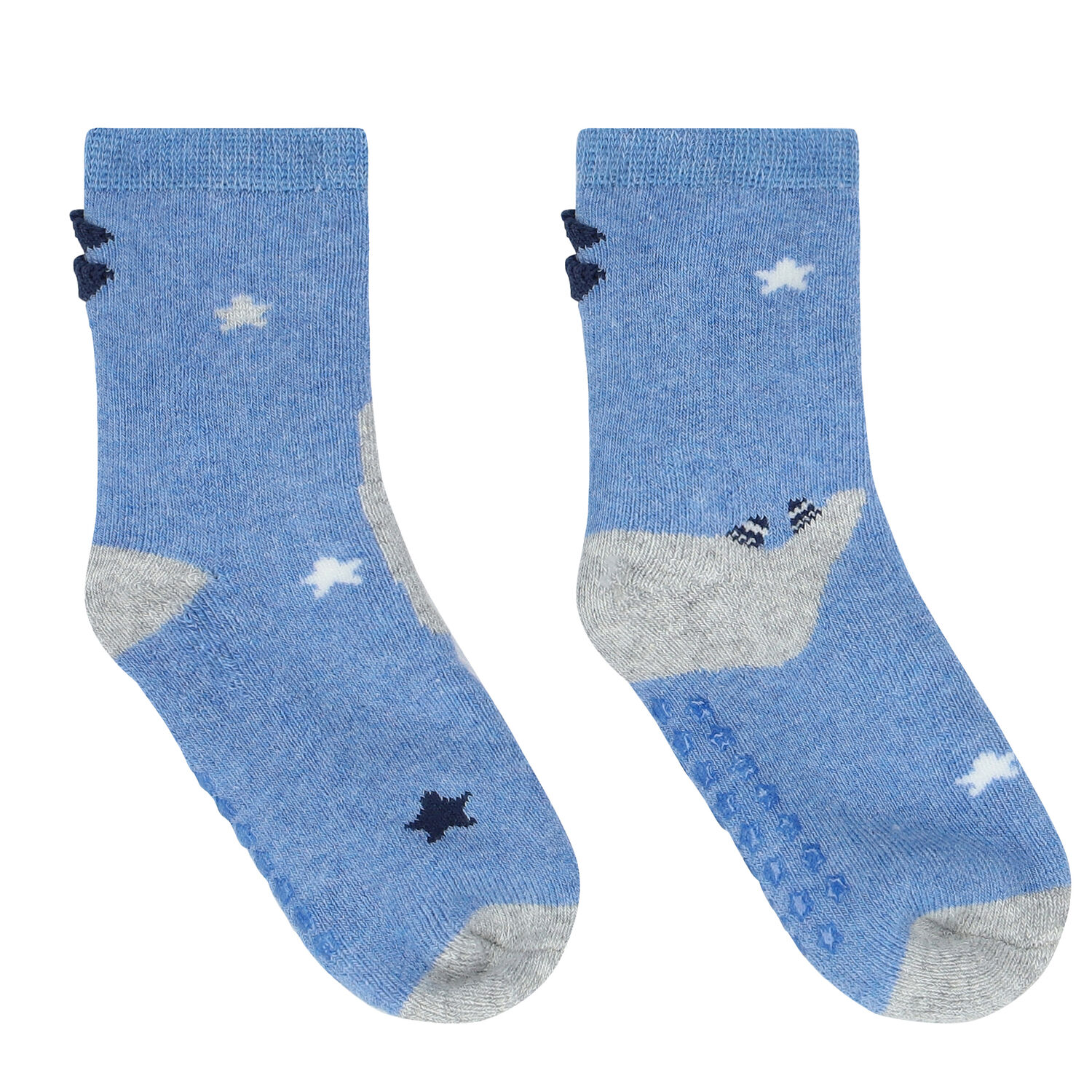 Baby Boys Blue Socks, 1, hi-res
