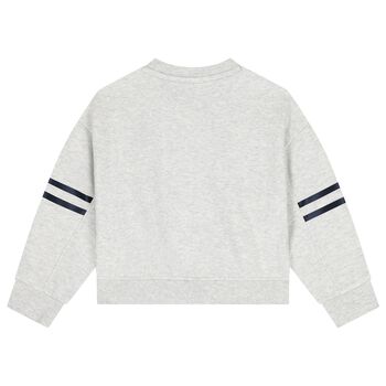 Girls Grey Logo Sweatshirt