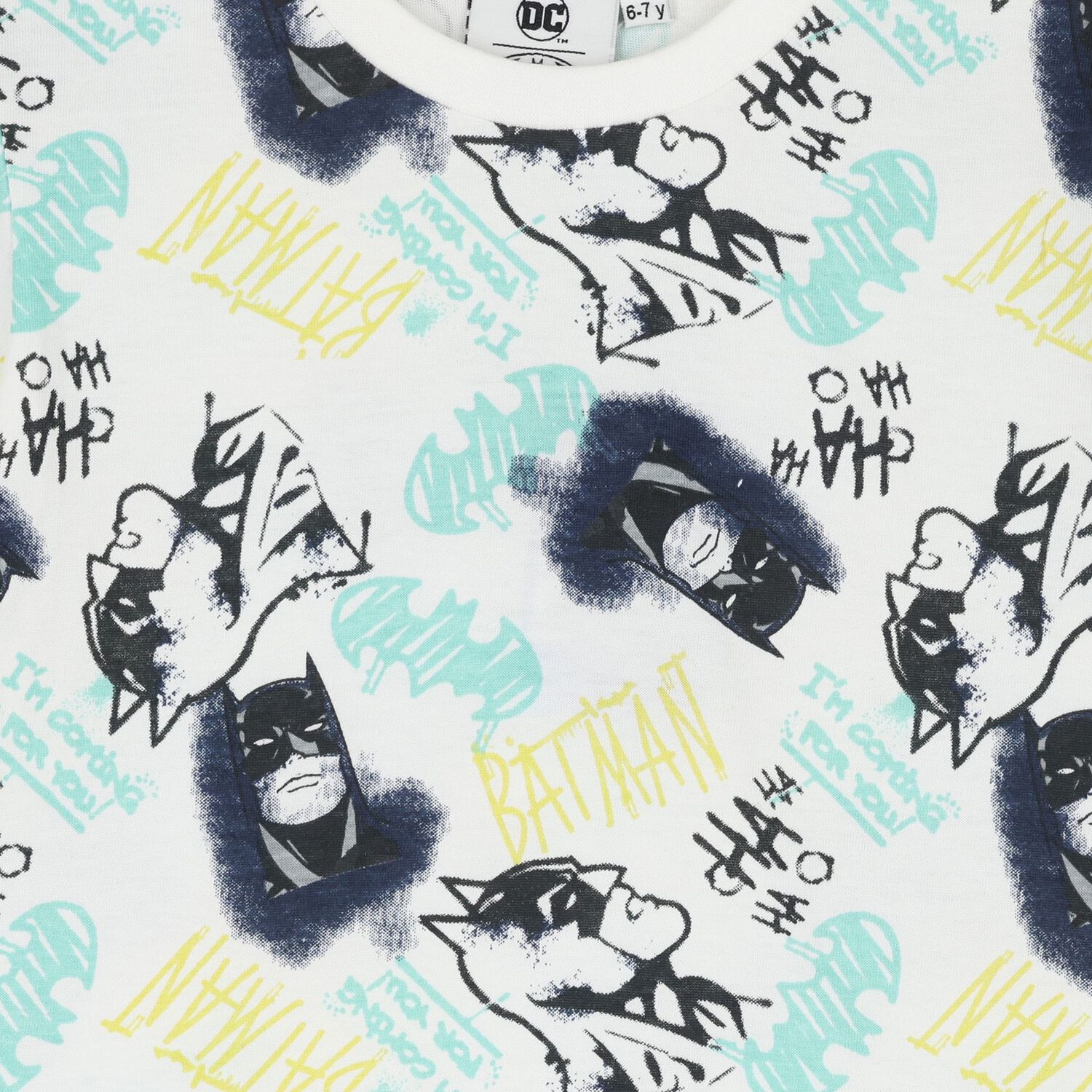 Boys White Batman Logo Shorts Set, 1, hi-res