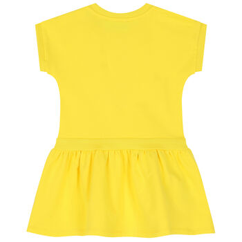 فستان بشعار تيدي باللون الأصفر 