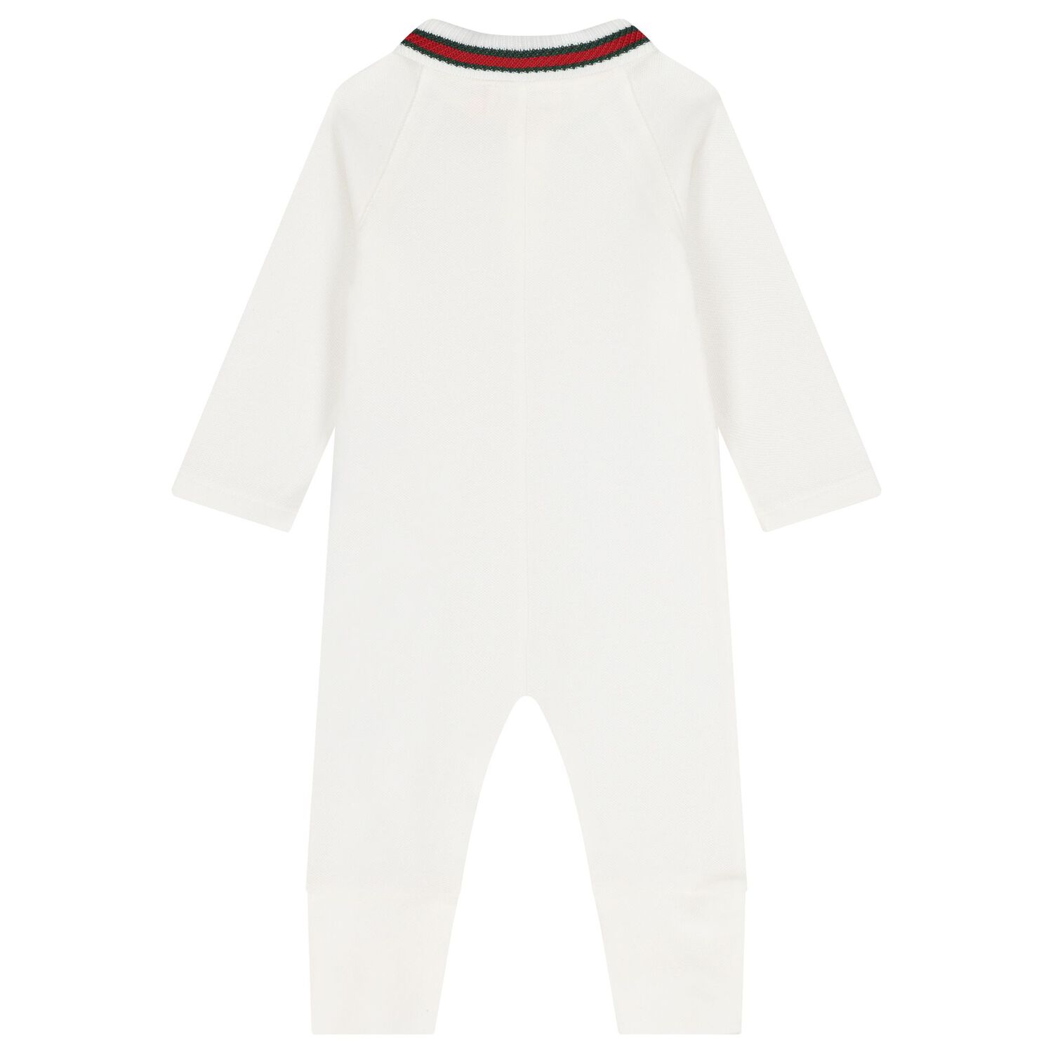 Baby Ivory Web Striped Romper, 1, hi-res