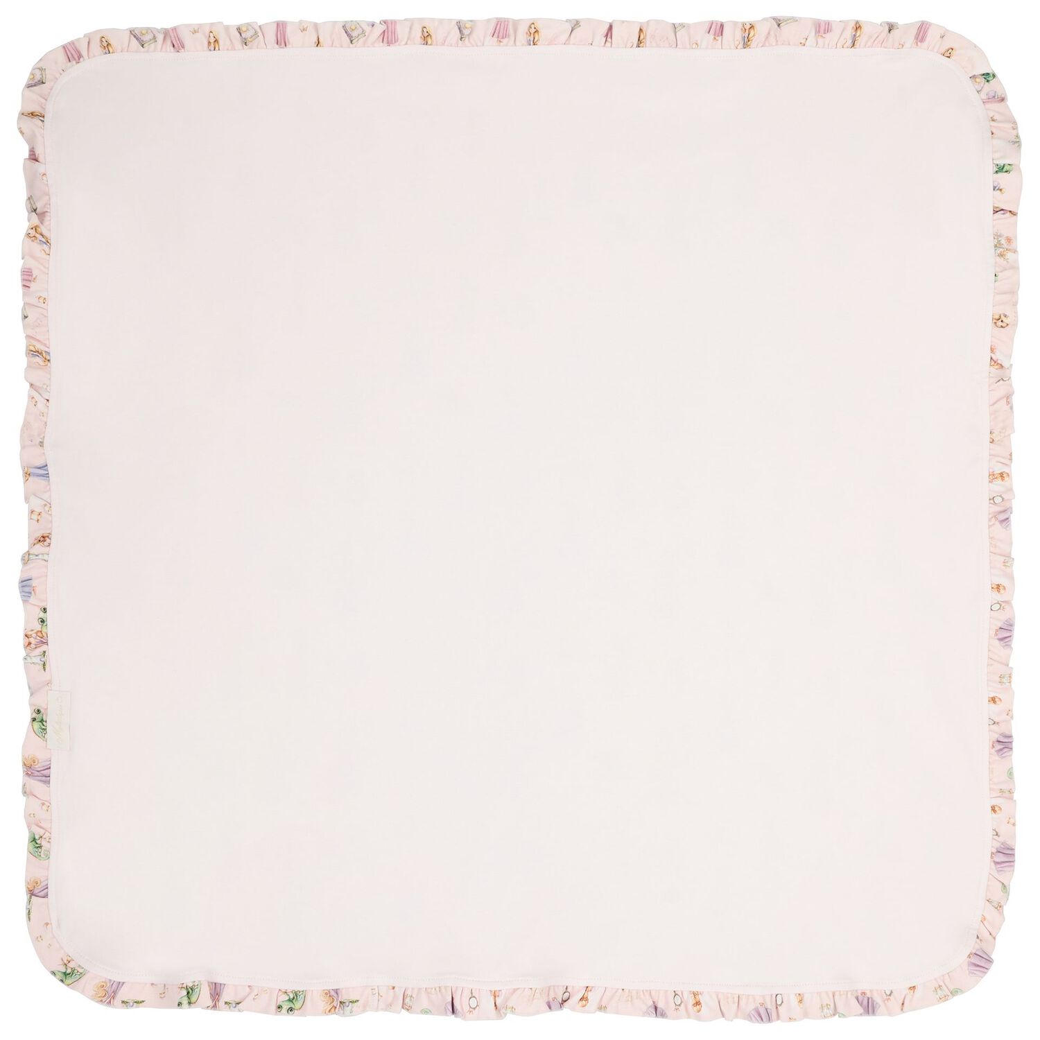 Baby Girls Pink Ruffled Blanket, 1, hi-res