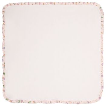 Baby Girls Pink Ruffled Blanket