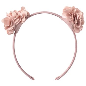 Girls Pink Flower Headband