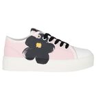 Girls Pink Daisy Trainers, 1, hi-res