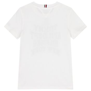 Boys White Logo T-Shirt