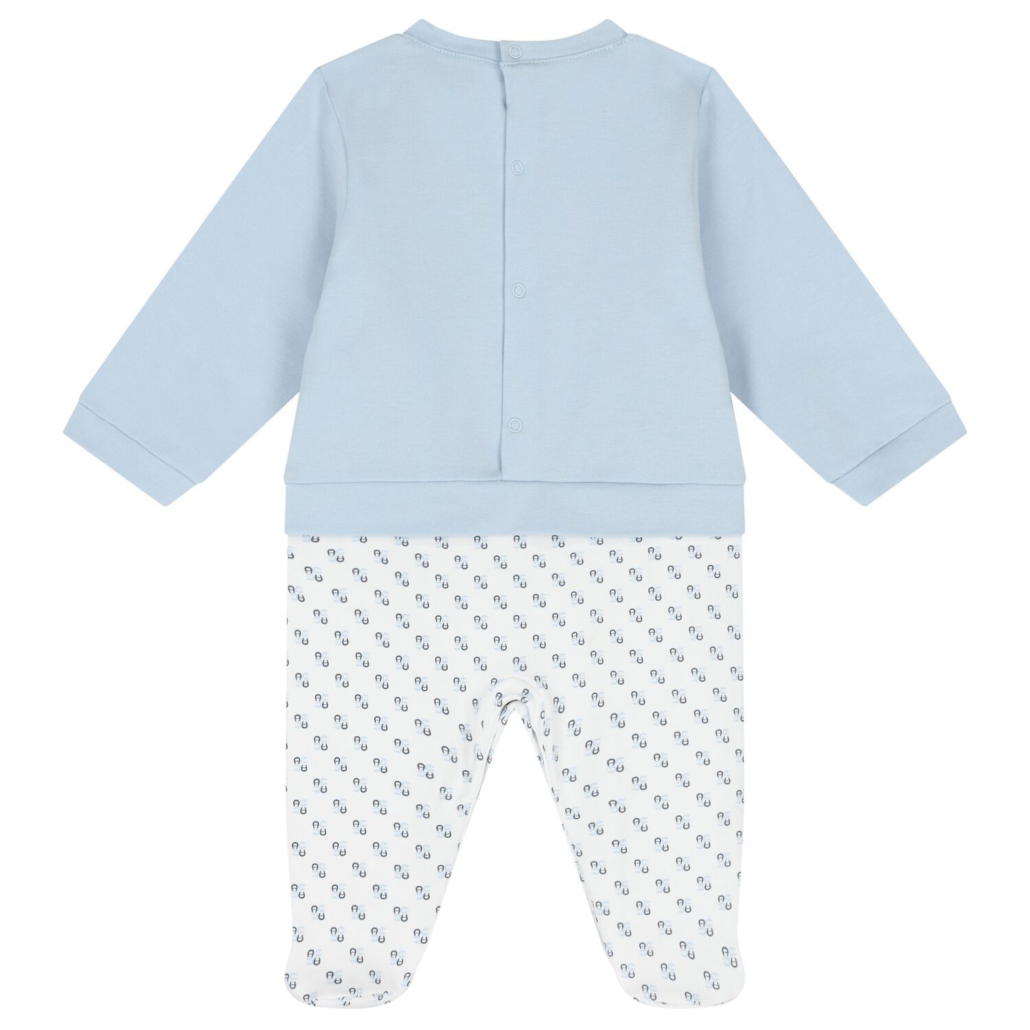 Baby Boys Blue Logo Babygrow, 2, hi-res image number null