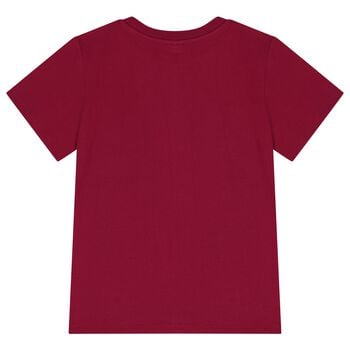 Girls Burgundy Logo T-Shirt