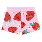 Younger Girls Pink Strawberry Shorts, 1, hi-res