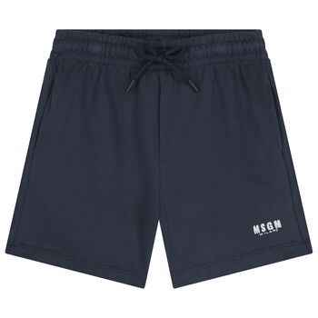 Navy Blue Logo Shorts