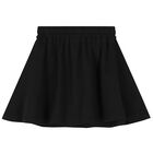Girls Black Logo Skirt, 1, hi-res