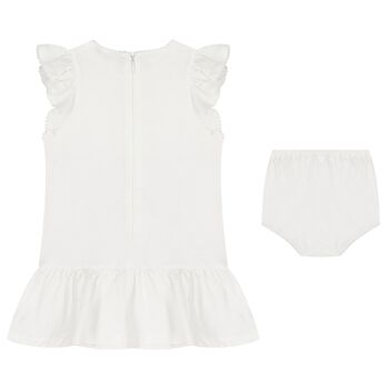 Baby Girls Ivory Dress Set