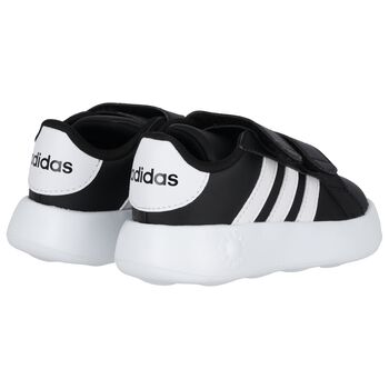 Black & White Grand Court Trainers