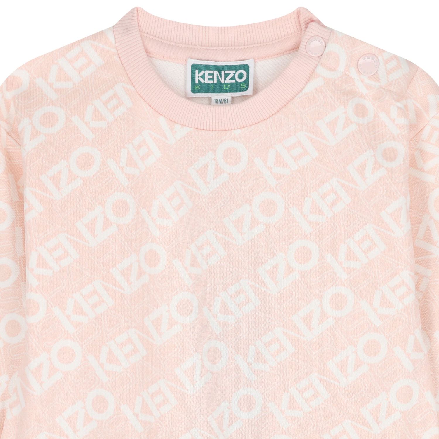 Younger Girls Pink Logo Dress, 1, hi-res