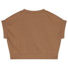 Girls Brown Logo T-Shirt, 1, hi-res
