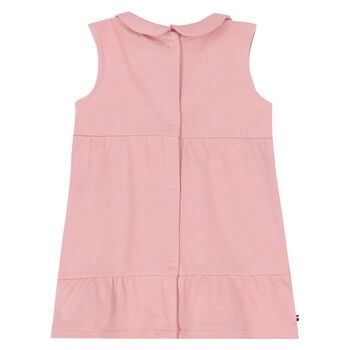 Baby Girls Pink Logo Polo Dress