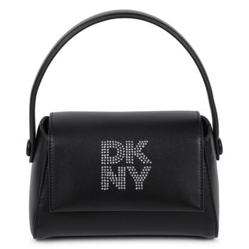 Girls Black Faux Leather Handbag