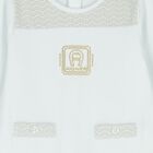 Baby Boys Blue & Gold Logo Babygrow, 3, hi-res