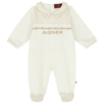 Ivory Logo Babygrow