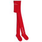 Girls Red Checked & Heart Skirt Set, 1, hi-res