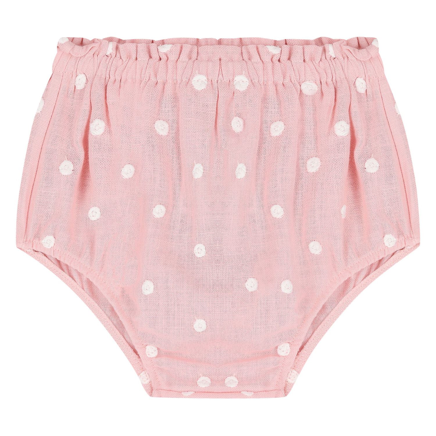 طقم فستان باللون العاجي والوردي للبنات, 1, hi-res