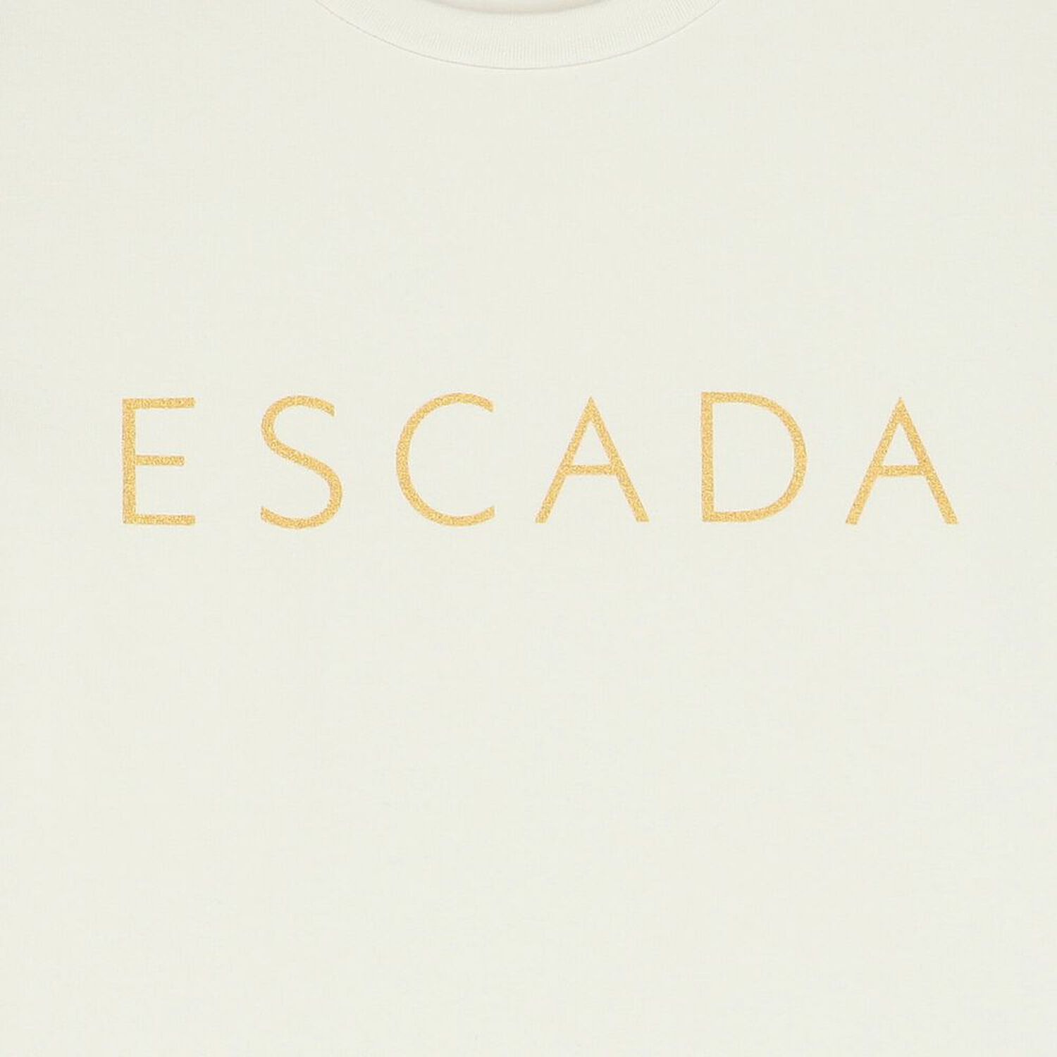 تيشيرت بنات بالشعار باللون العاجي, 1, hi-res