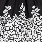 فستان ميكادو أسود مزهر للبنات, 1, hi-res