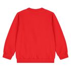 Younger Red Teddy Bear Logo Sweatshirt, 4, hi-res