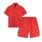 Boys Red Logo Shorts Set, 1, hi-res