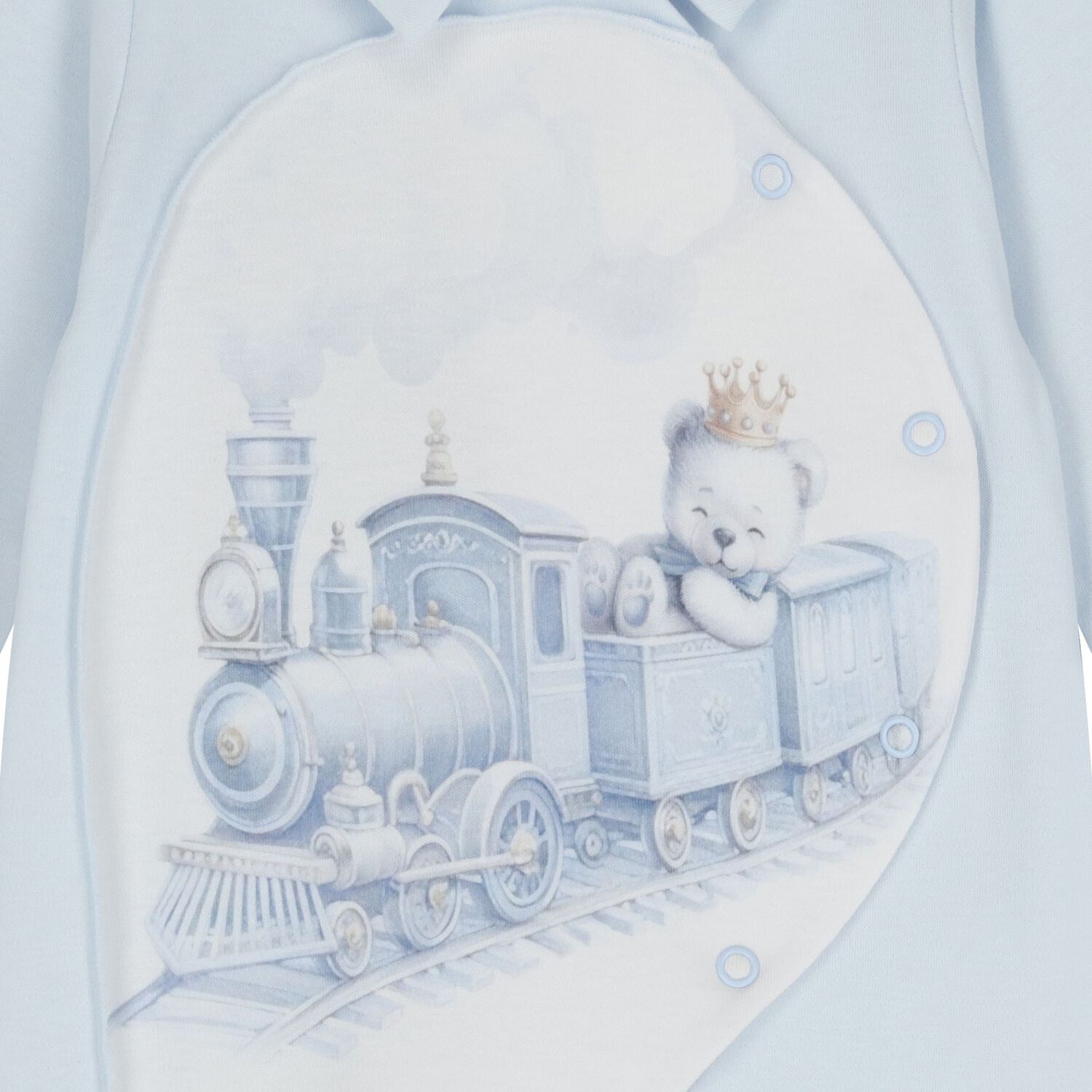 Baby Girls Blue & White Teddy Bear Babygrow Gift Set, 1, hi-res