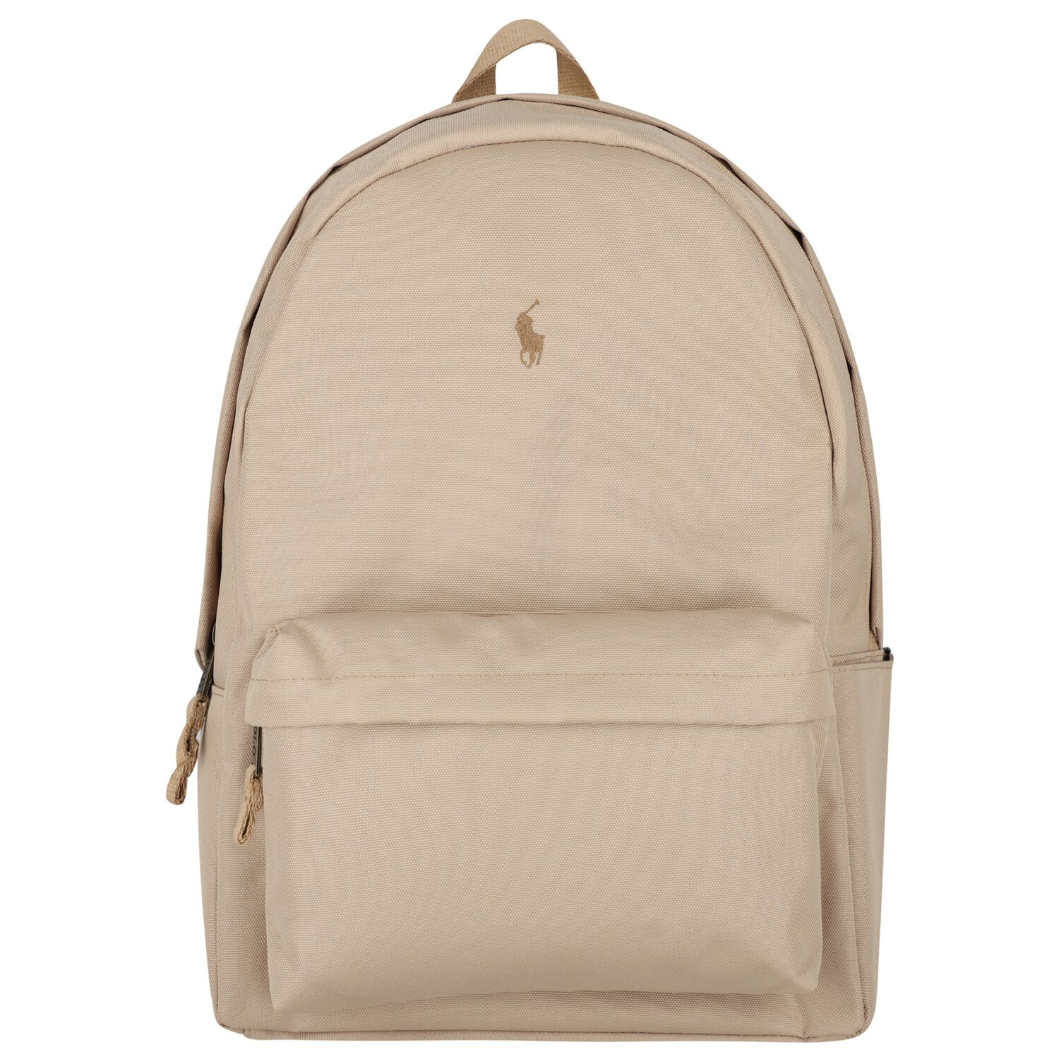 Beige Canvas Pony Logo Backpack ( 44cm ) , 1, hi-res