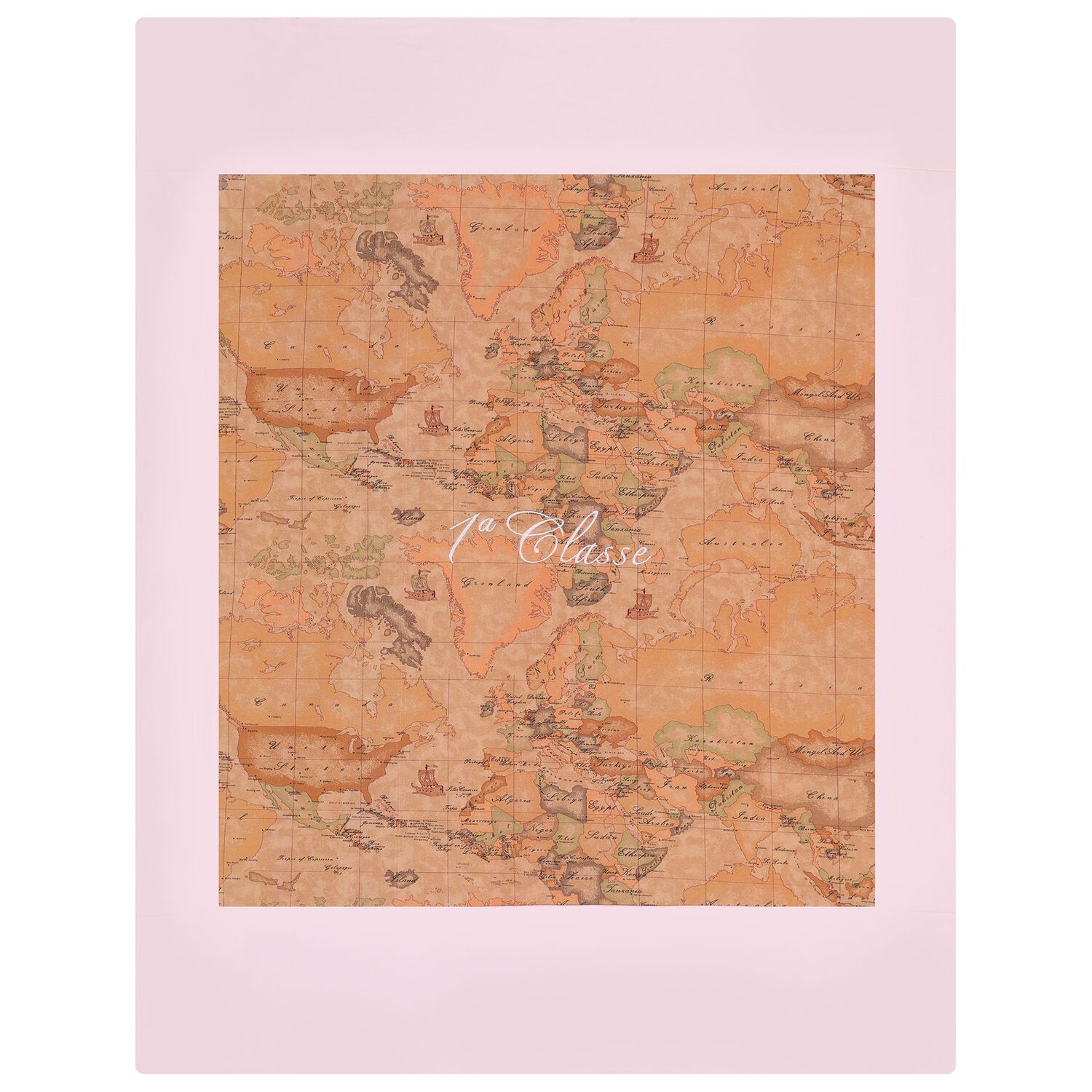 Baby Girls Beige & Pink Geo Map Babygrow Gift Set, 2, hi-res image number null