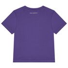 Girls Purple Logo T-Shirt, 3, hi-res