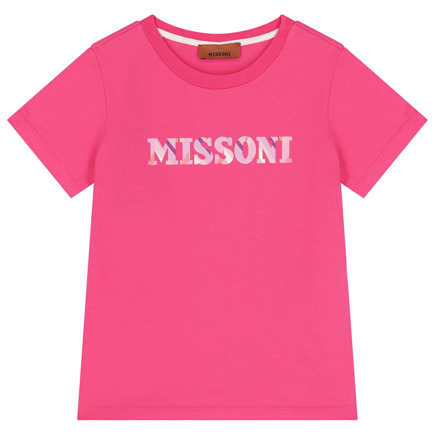 Girls Pink Logo T-Shirt , 2, hi-res