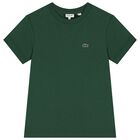 Boys Green Logo T-Shirt, 3, hi-res