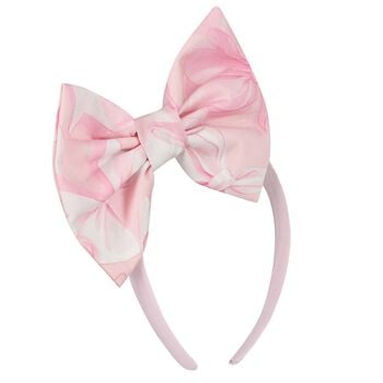 Girls Pink Bow Headband
