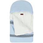 طقم أولاد بالشعار باللون الأزرق والأبيض, 1, hi-res