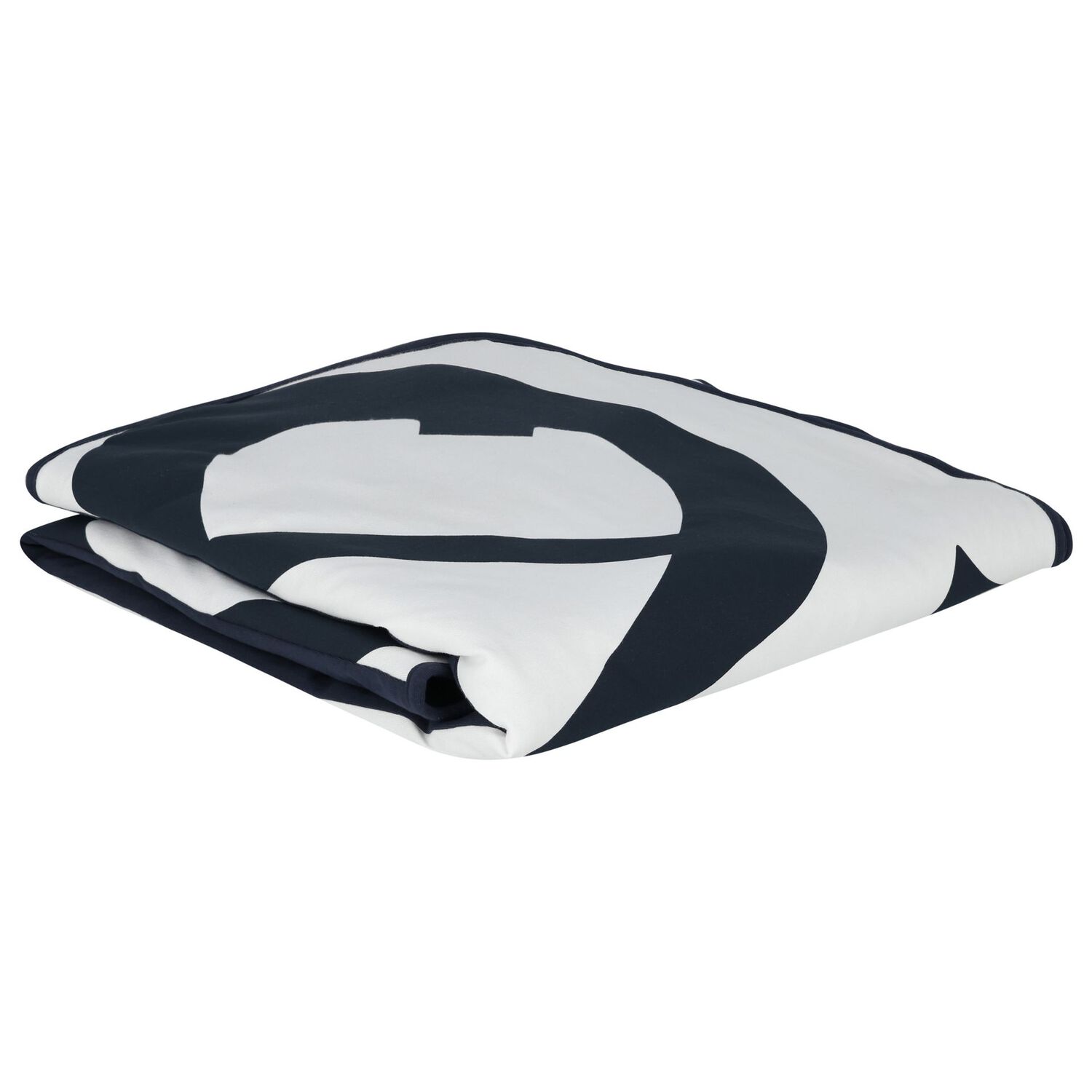 Baby Boys Navy Blue & White Logo Blanket, 3, hi-res