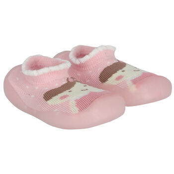 Baby Girls Pink Pre Walker Shoes
