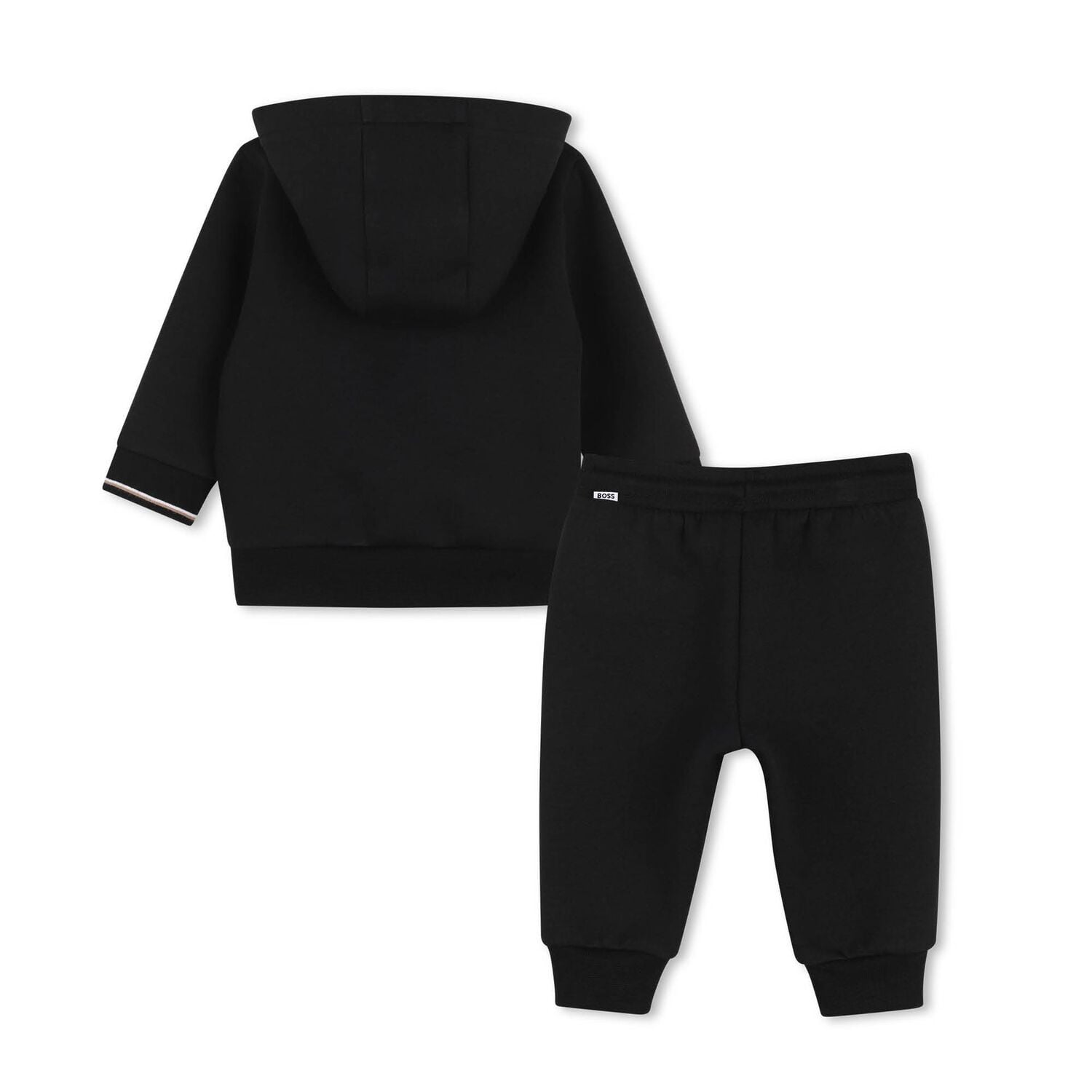 Younger Boys Mini Me Black Logo Tracksuit, 1, hi-res