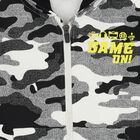 Boys White & Black Camouflage Tracksuit, 1, hi-res