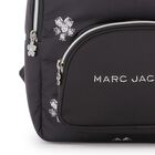 Girls Black Logo Backpack, 1, hi-res