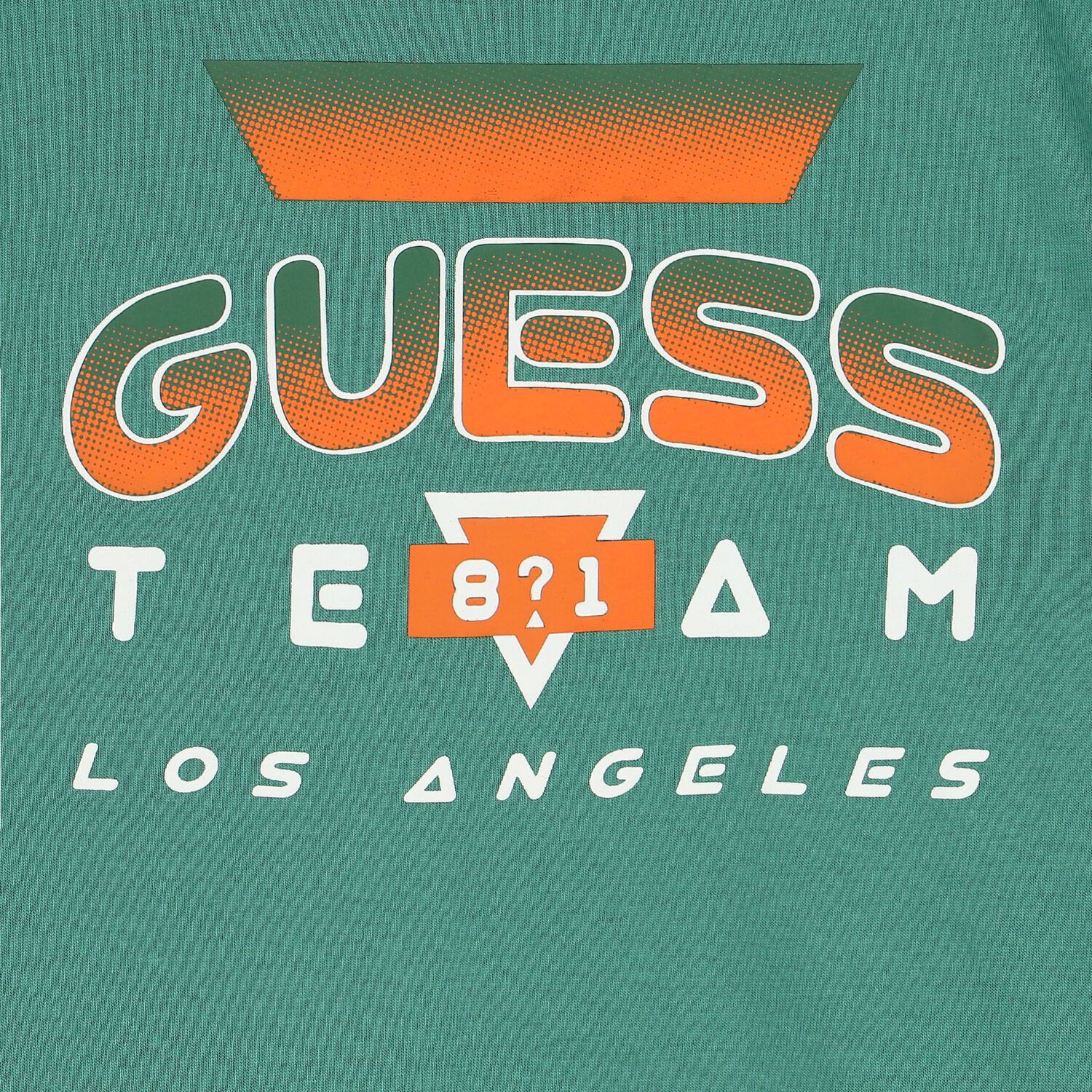 تيشيرت أولاد بالشعار باللون الأخضر, 3, hi-res