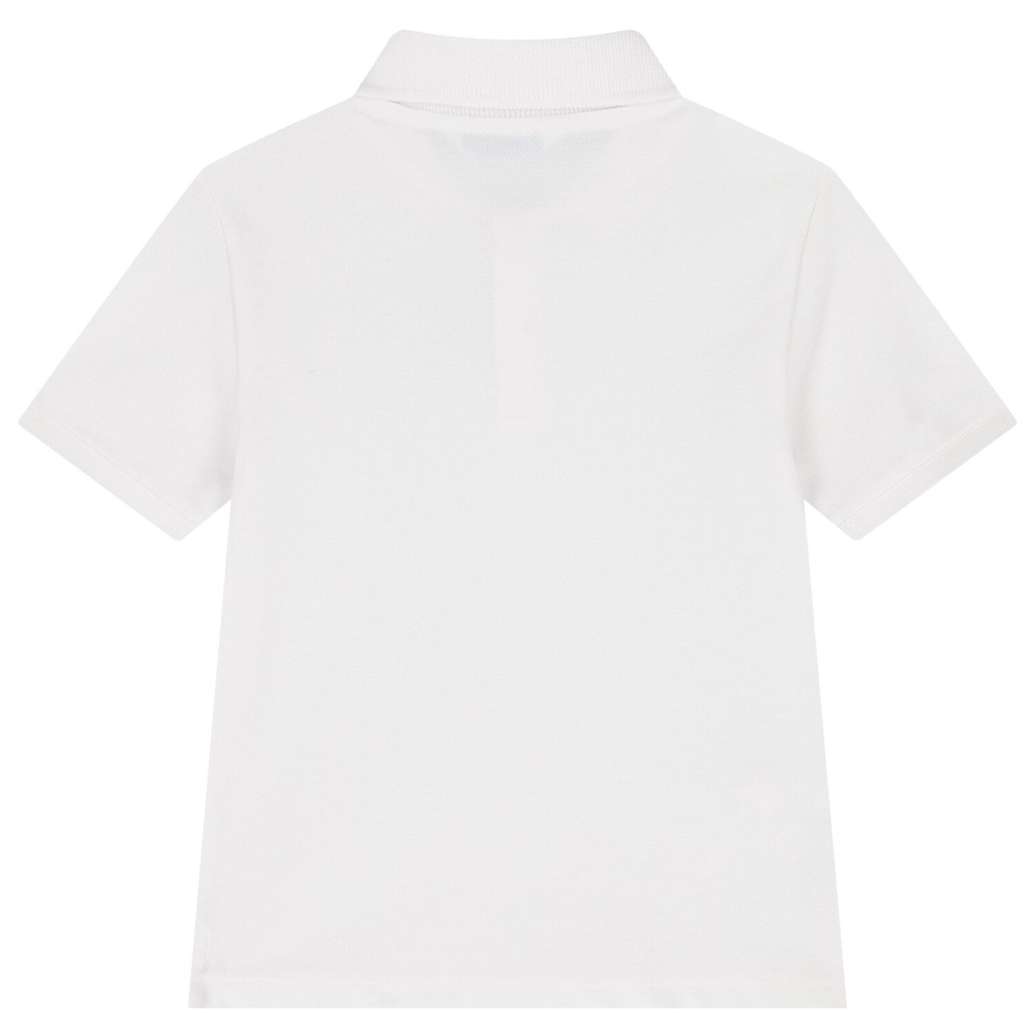 Boys White Logo Polo Shirt, 4, hi-res