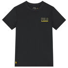 Boys Black Logo T-Shirt, 1, hi-res